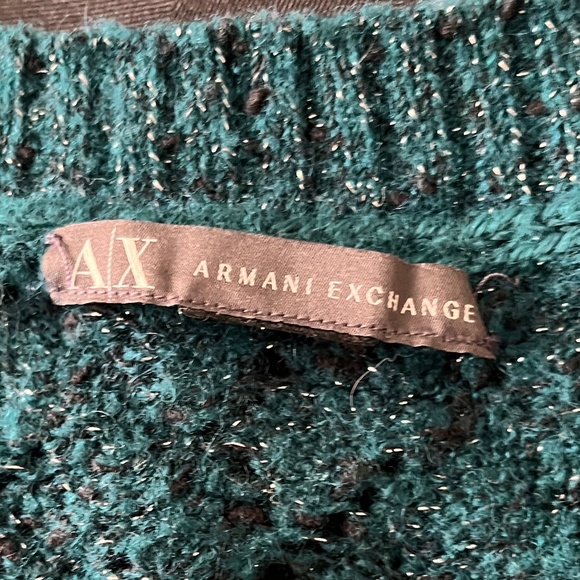 Vintage Armani Exchange Sweater - Green. Size XS-S - Picture 11 of 14